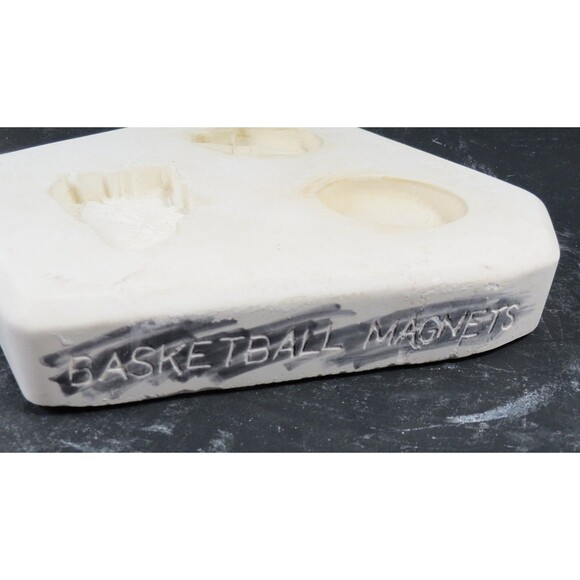 Donna's Basketball Magnets Slip Mold D-246 Vintage 1985 Open Pour Mold - Picture 4 of 6